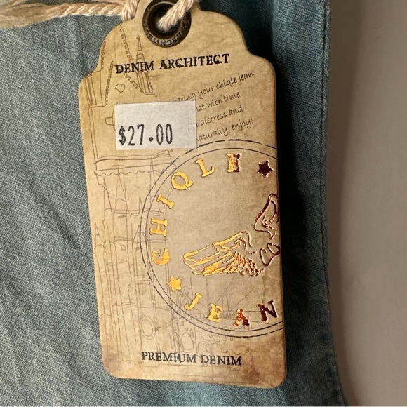 Denim Polka Dot Patch Top - Picture 11 of 16